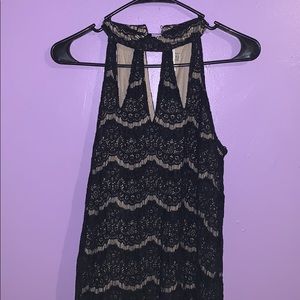 black lace dress